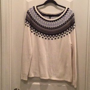 Size Large Lands’ End wintery sweater